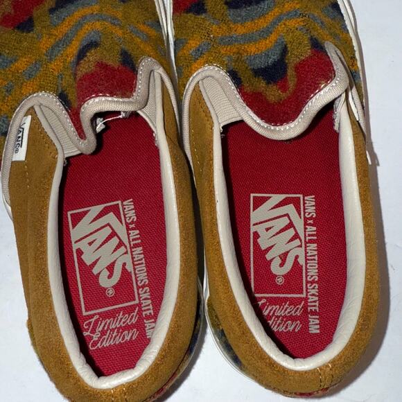 RARE Vans All Nations Skate Jam Limited Pendleton Slip On Sz 5.5 Van Doren main image 10